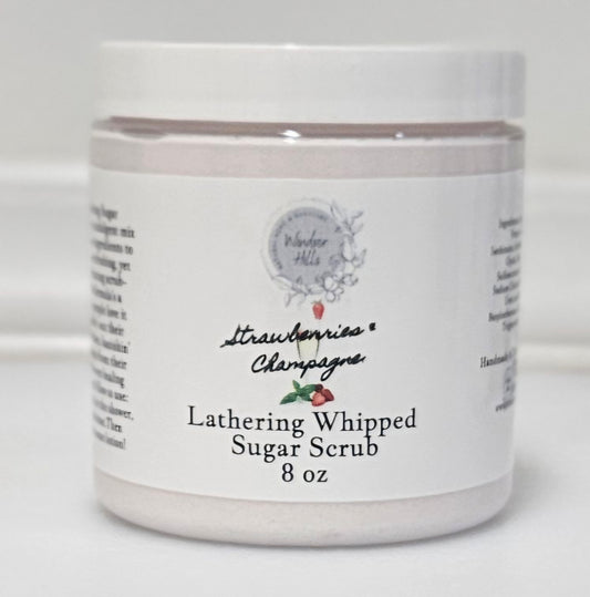 Lathering Whipped Sugar Scrub